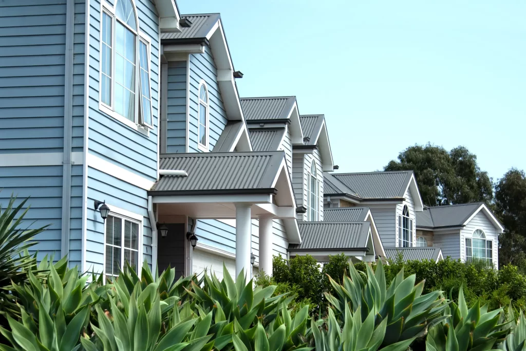 Houses in a neighborhood